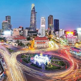 Hochiminh city at night